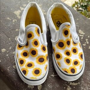 Sunflower Slip-On Kids Shoes vans mew no box